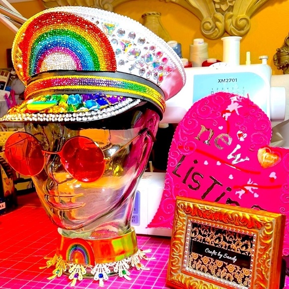 New PRIDE LGBTQ UNISEX HAT By Crafts by Sandy - Picture 4 of 8